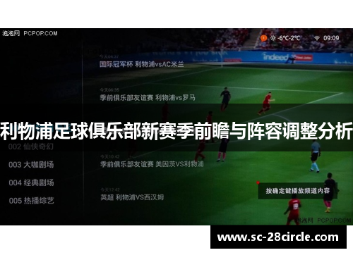 利物浦足球俱乐部新赛季前瞻与阵容调整分析